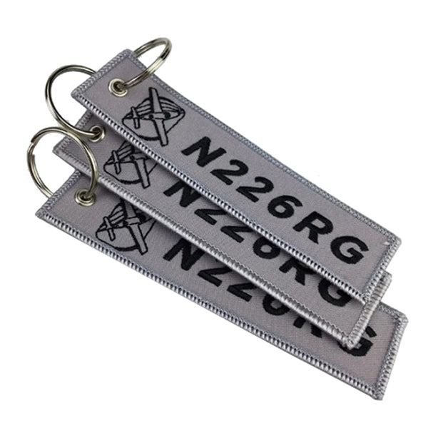 Short Woven Flight Key Tag