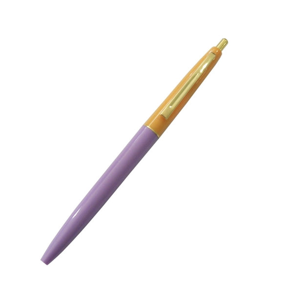 Plastic Cap Action Pen w/Classic Gold Metal Clip