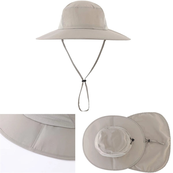 Neck Flap Wide Brim Sun Hat