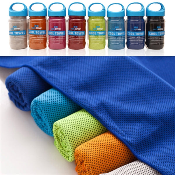 Cooling Towel In Carabiner Case