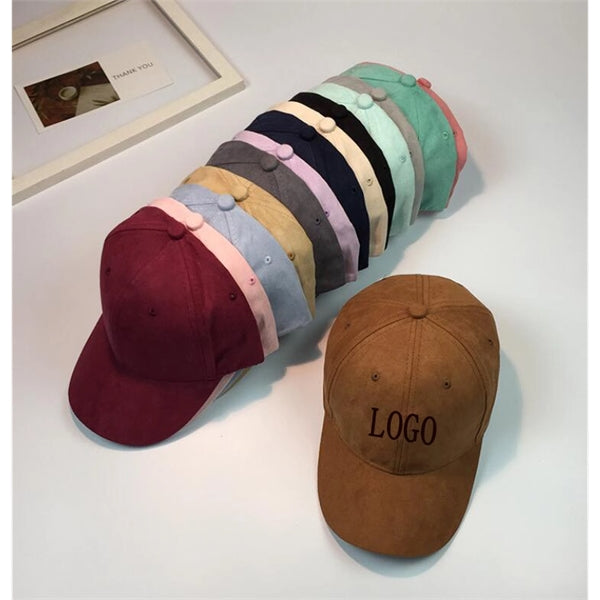 6 Panel Suede Baseball Cap
