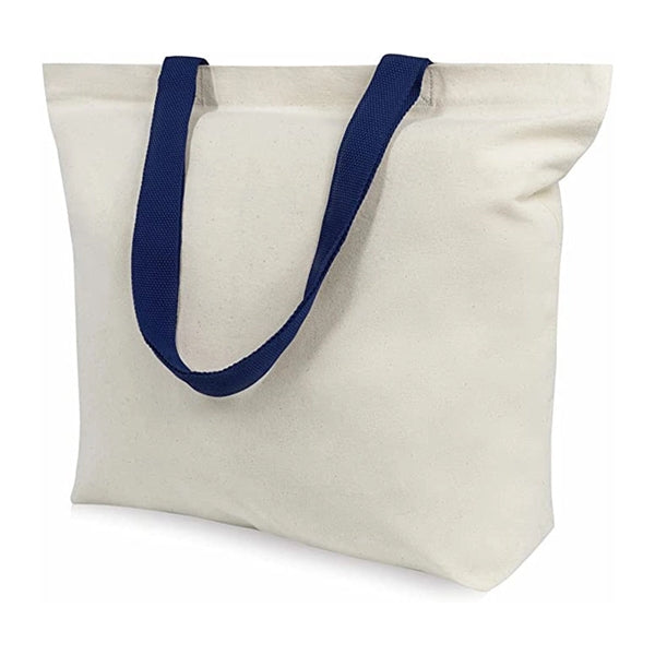 Classic Large Cotton Canvas Tote Bag