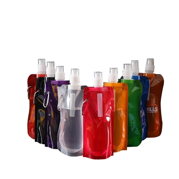 Collapsible hydration bag with carabiner 16OZ