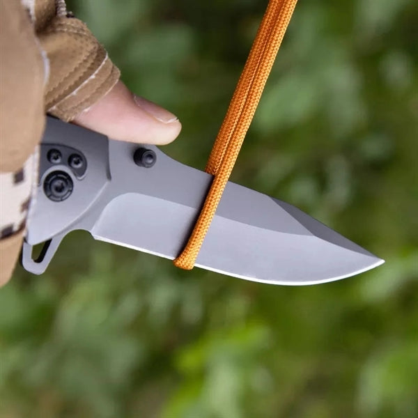 ApexBlade - Burlwood Folding Pocket Knife Stainless Steel