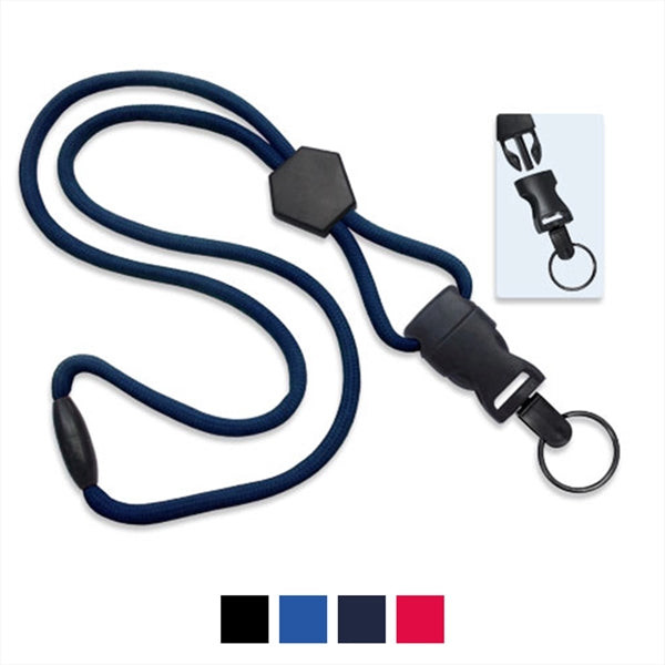 1/4" Lanyard with Diamond Slider & DTach Split Ring