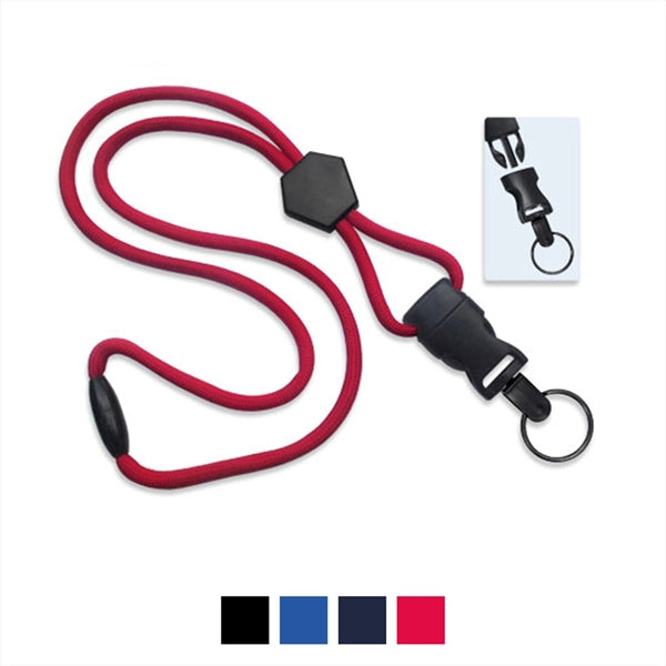 1/4" Lanyard with Diamond Slider & DTach Split Ring
