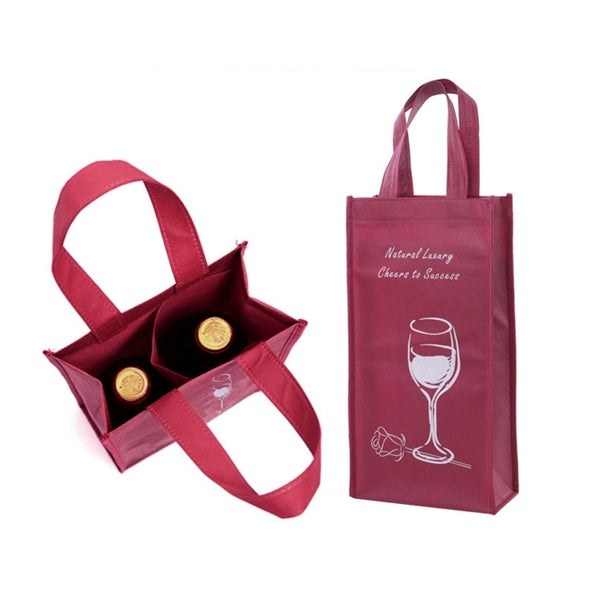Spun Cloth Dual-pack Wine Bag