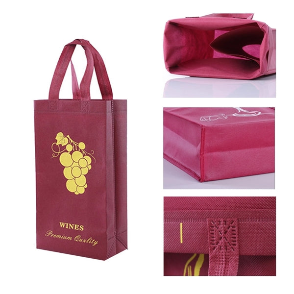 Spun Cloth Dual-pack Wine Bag