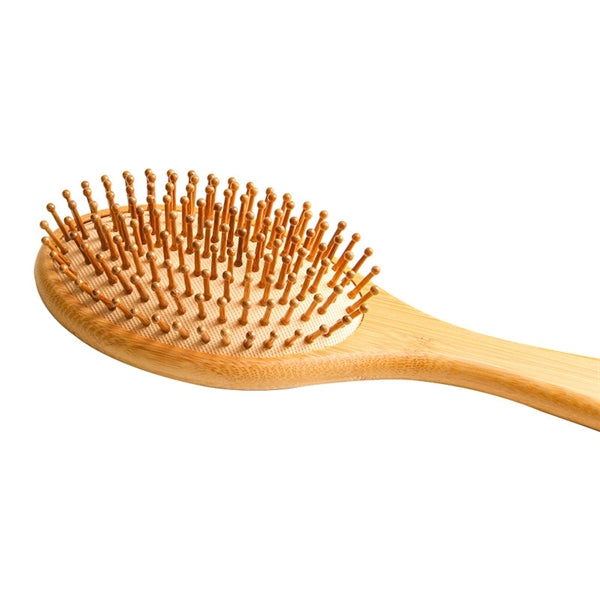 Natural Bamboo Wood Comb Scalp Massage Paddle Hair Brush