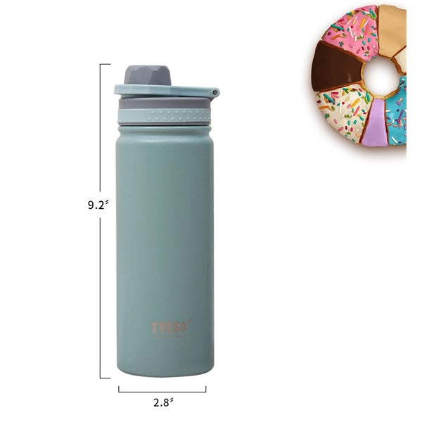 18 oz Stainless Steel Insulated Water Bottle with Lid