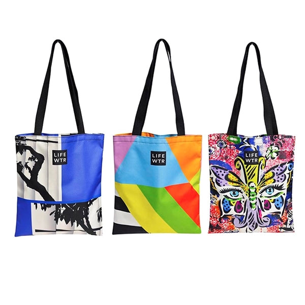 Sublimated Magazine Tote Bag IMPORT (13.5"w x 15.5"h)