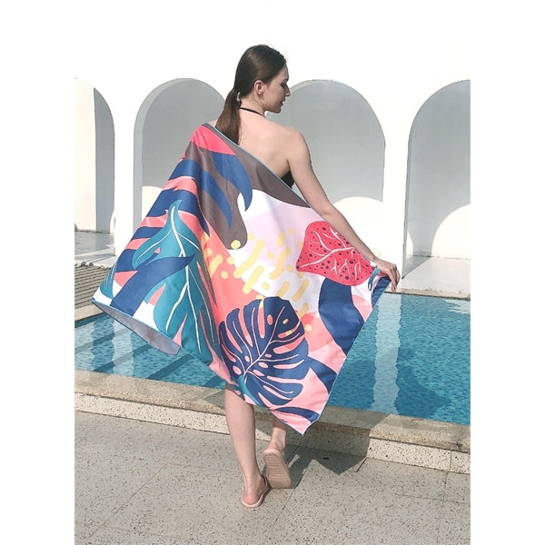 Full Color Velour Beach Towel
