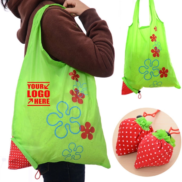 Strawberry Shape Folding Tote Bag