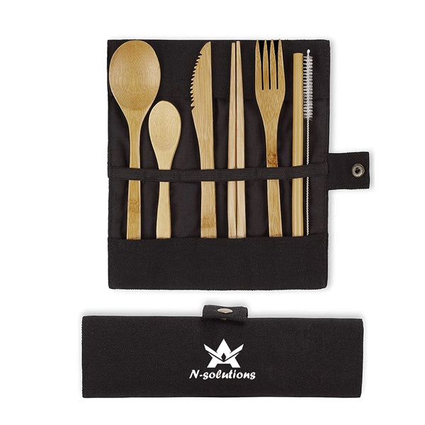 Camping Bamboo Utensil Set