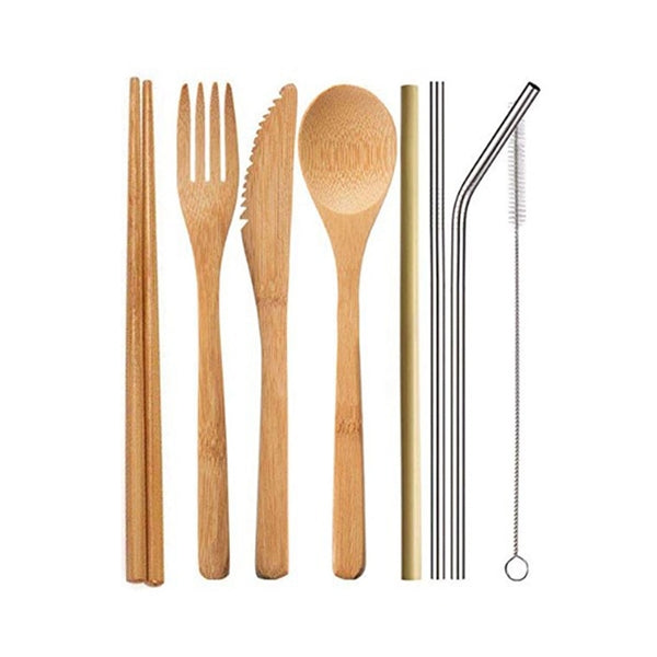 Camping Bamboo Utensil Set