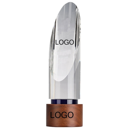 Wooden Crystal Cylinder Tower Awards