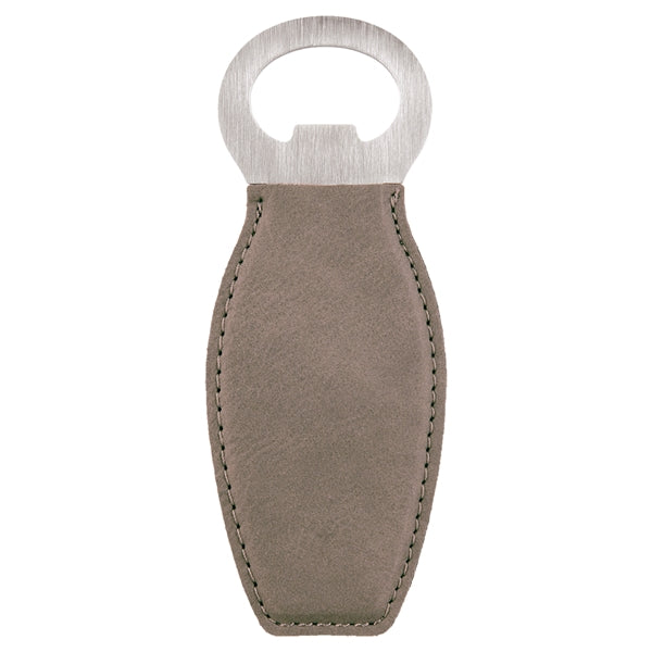 Branded Leatherette Bottle Opener with Magnet Laser Engraved