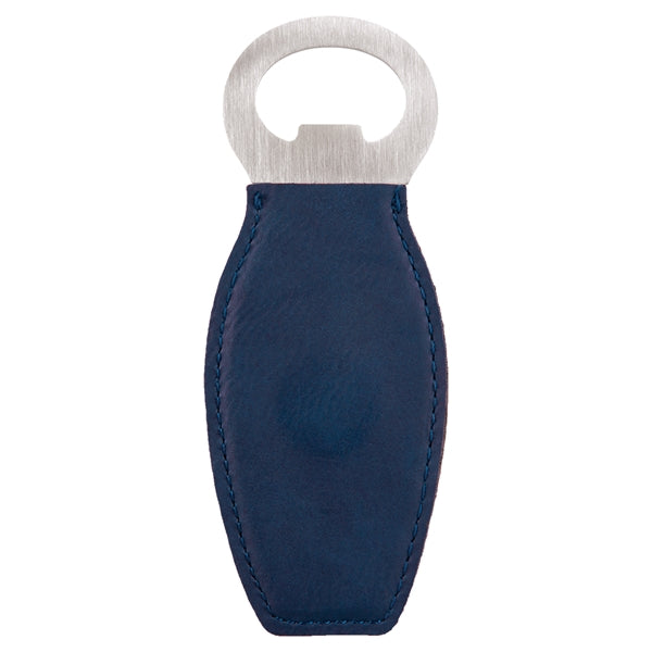 Branded Leatherette Bottle Opener with Magnet Laser Engraved