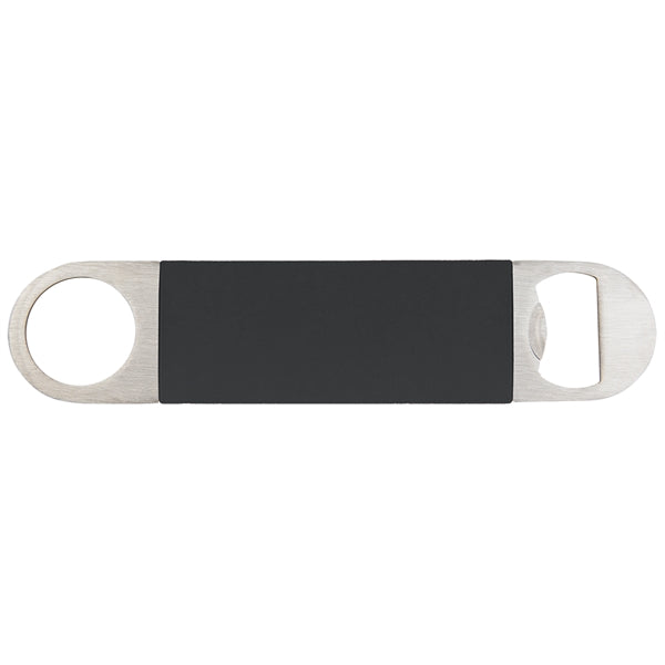 1 1/2" x 7" Bottle Opener with Silicone Grip Laser Engraved