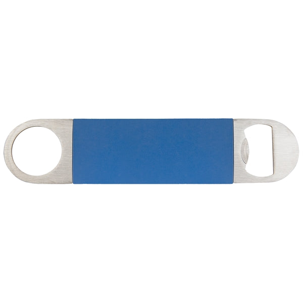 1 1/2" x 7" Bottle Opener with Silicone Grip Laser Engraved