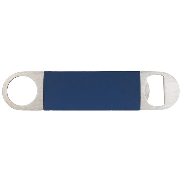 1 1/2" x 7" Bottle Opener with Silicone Grip Laser Engraved