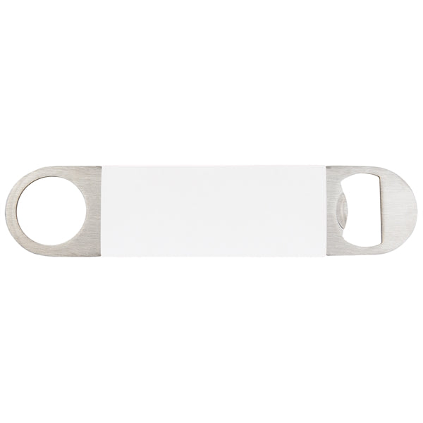 1 1/2" x 7" Bottle Opener with Silicone Grip Laser Engraved