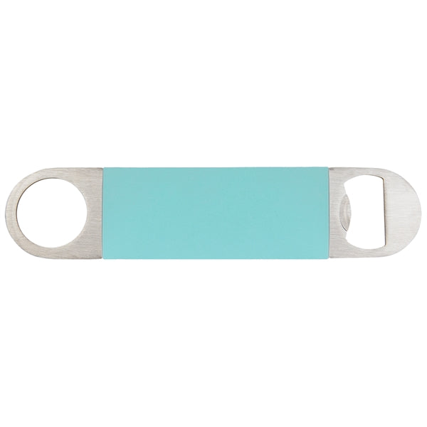 1 1/2" x 7" Bottle Opener with Silicone Grip Laser Engraved