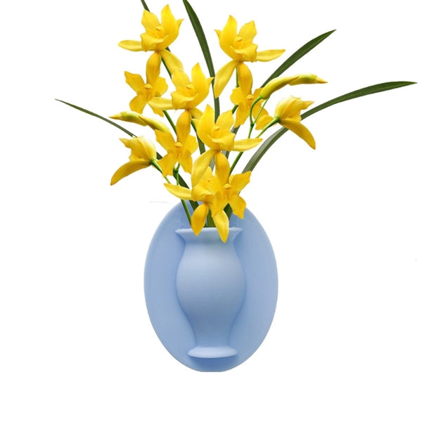 Flower Pot Silicone Sticky Vase