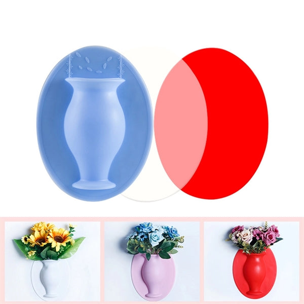 Flower Pot Silicone Sticky Vase