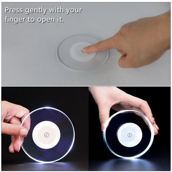Led Coaster Drink Sticker Light Bottle Cup Holder Mat