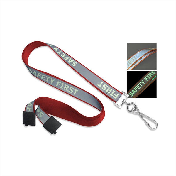 5/8" Polyester Lanyard Glow-in-the-Dark (J-Hook)