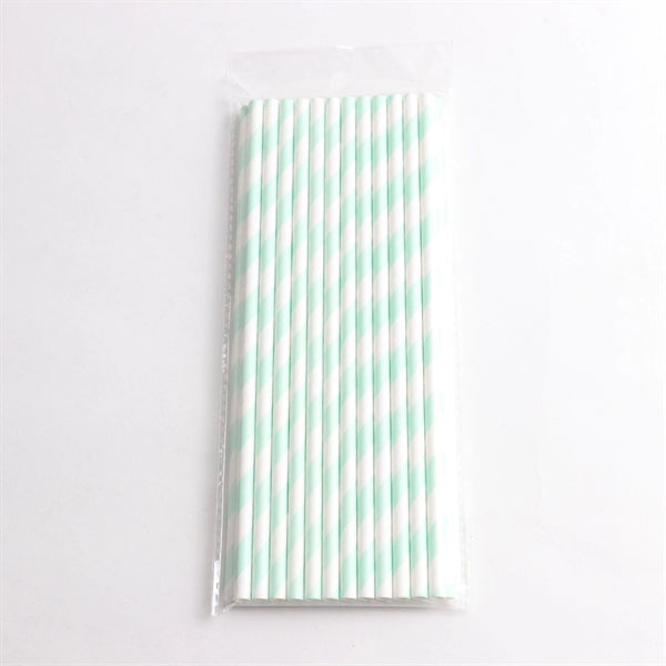 7-3/4 Disposable Stripe Paper Straw