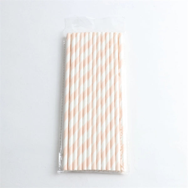 7-3/4 Disposable Stripe Paper Straw