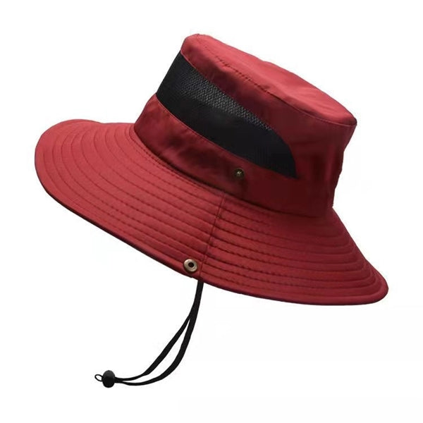 Side Mesh Bucket Fisherman Hat