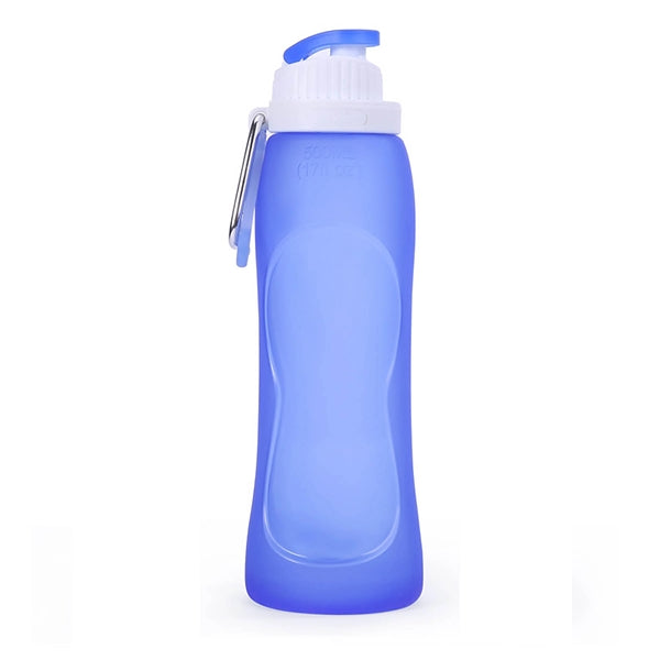 17 Oz Collapsible Water Bottle With Clip For Backpack