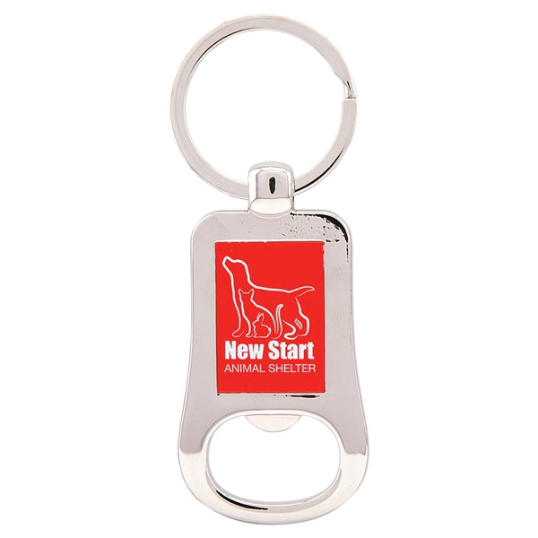 2 1/8" Bottle Opener Keychain Laser Engraved