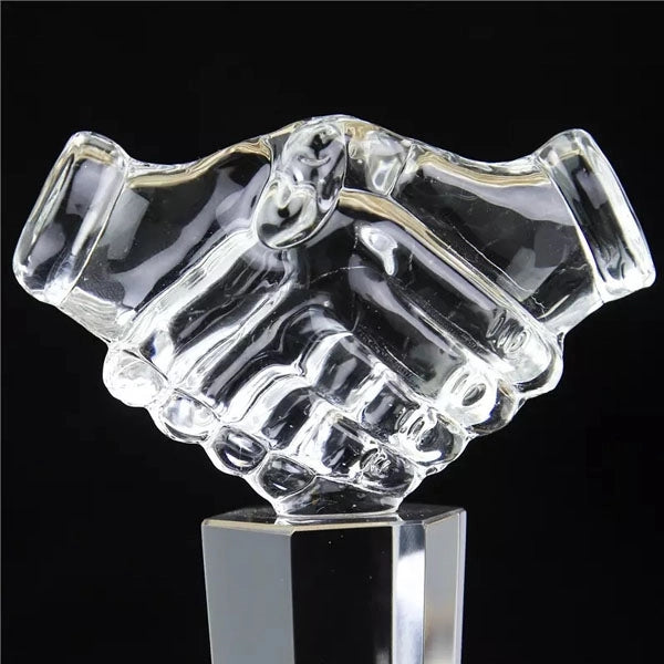 Optical Crystal Handshake Award