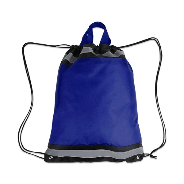 Reflective Tote Drawstring Bag Sports Gym Backpack