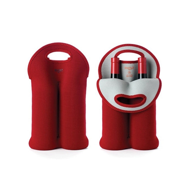 2 Bottles Pack Neoprene Wine Gift Tote Bag