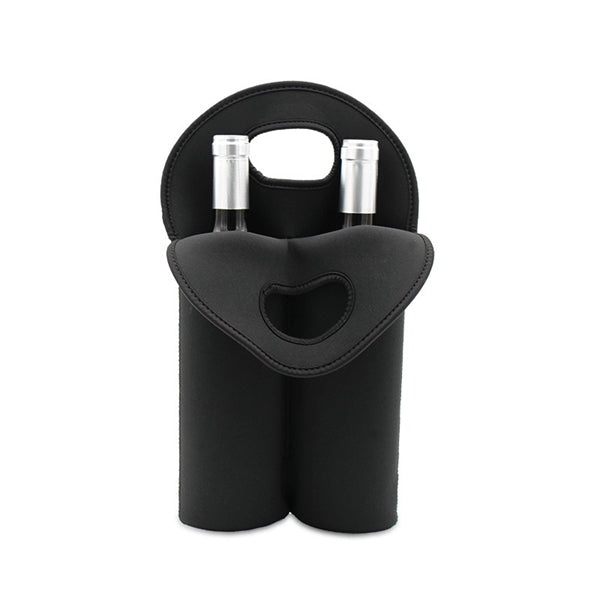 2 Bottles Pack Neoprene Wine Gift Tote Bag