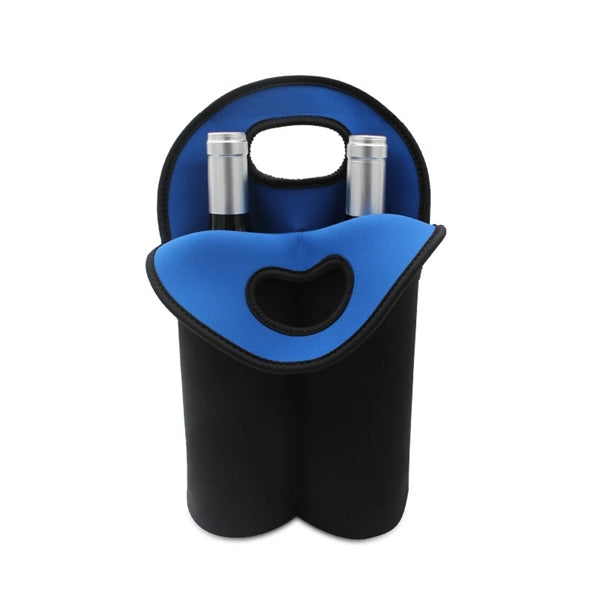 2 Bottles Pack Neoprene Wine Gift Tote Bag
