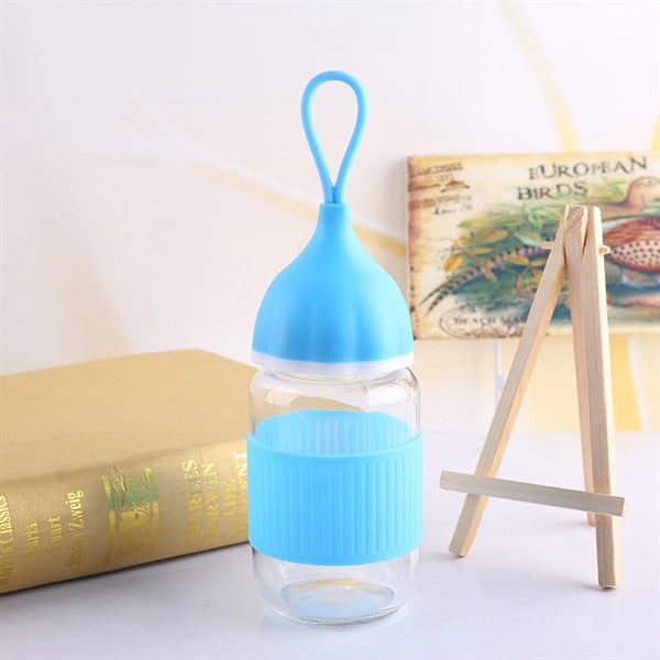 9.5oz Water Glass Bottle Rope Cup