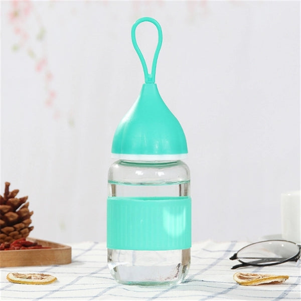 9.5oz Water Glass Bottle Rope Cup