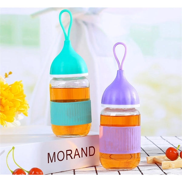 9.5oz Water Glass Bottle Rope Cup