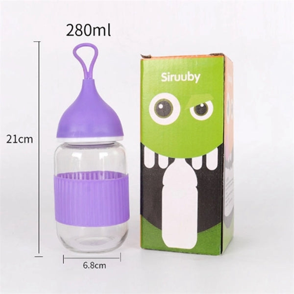 9.5oz Water Glass Bottle Rope Cup