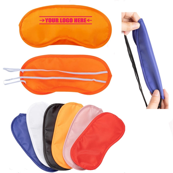Polyester Imitation Silk Sleep Visor Eye Mask