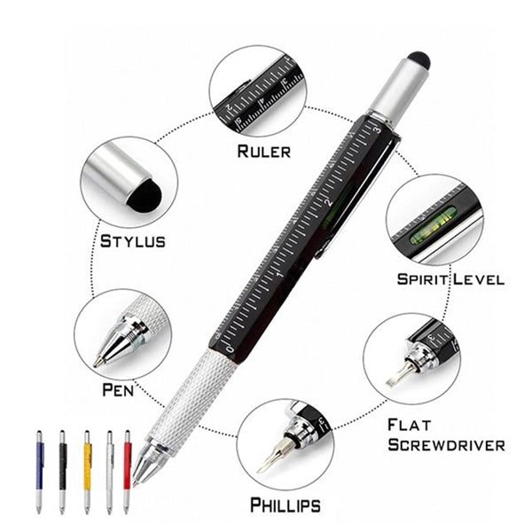 6 In 1 Metal Tool Pen