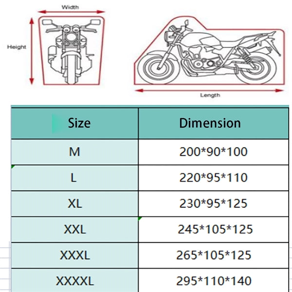 Outdoor Motorcycle Protective Cover