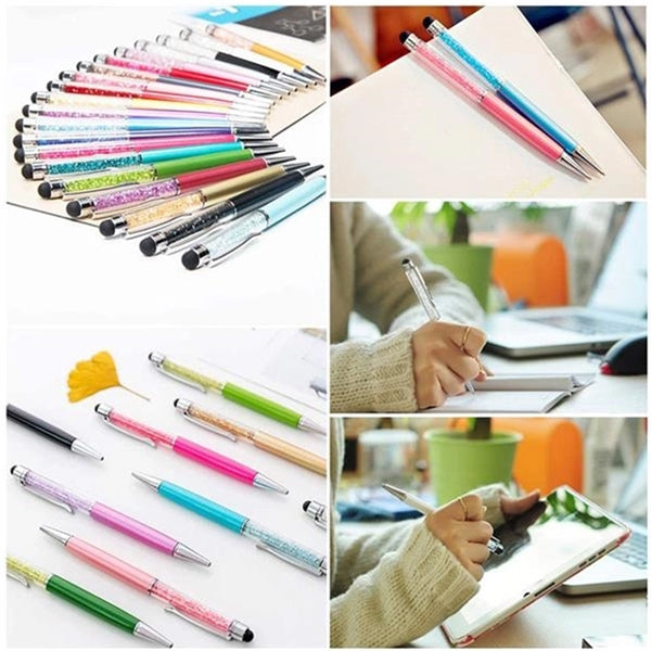 2 in 1 Crystal Diamond Stylus Pen