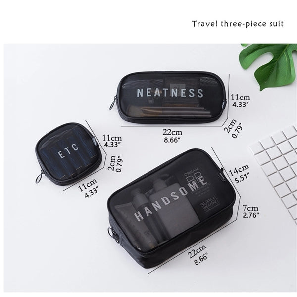Grid Wash Cosmetic Bag